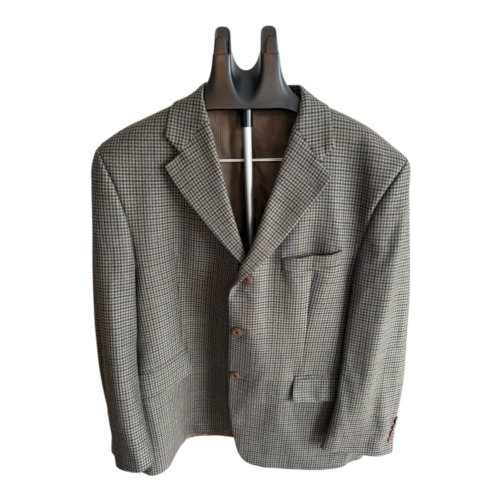 Chaps Ralph Lauren 100% Wool Men’s Checkered Jacket Size XL